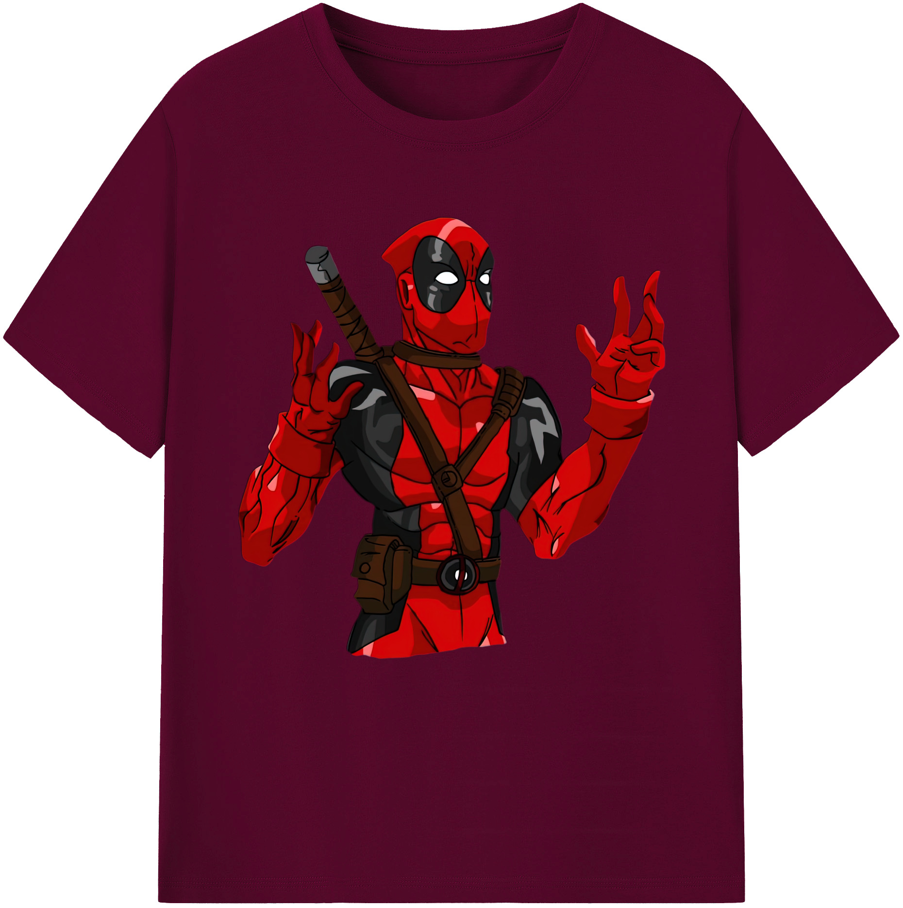 （画像用） Deadpool デッドプール レディースカジュアルプリントTシャツ（綿100％）